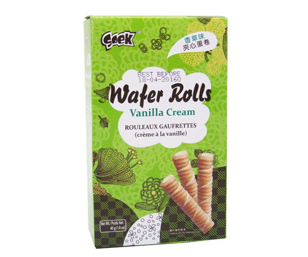 Wafer Rolls(Vanilla flavor)45gX36boxes