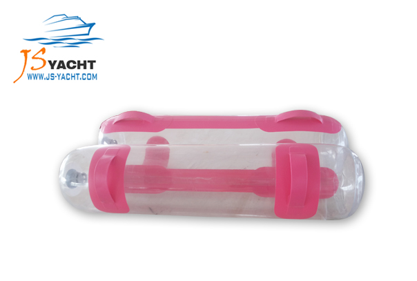Transparent inflatable dumbbell