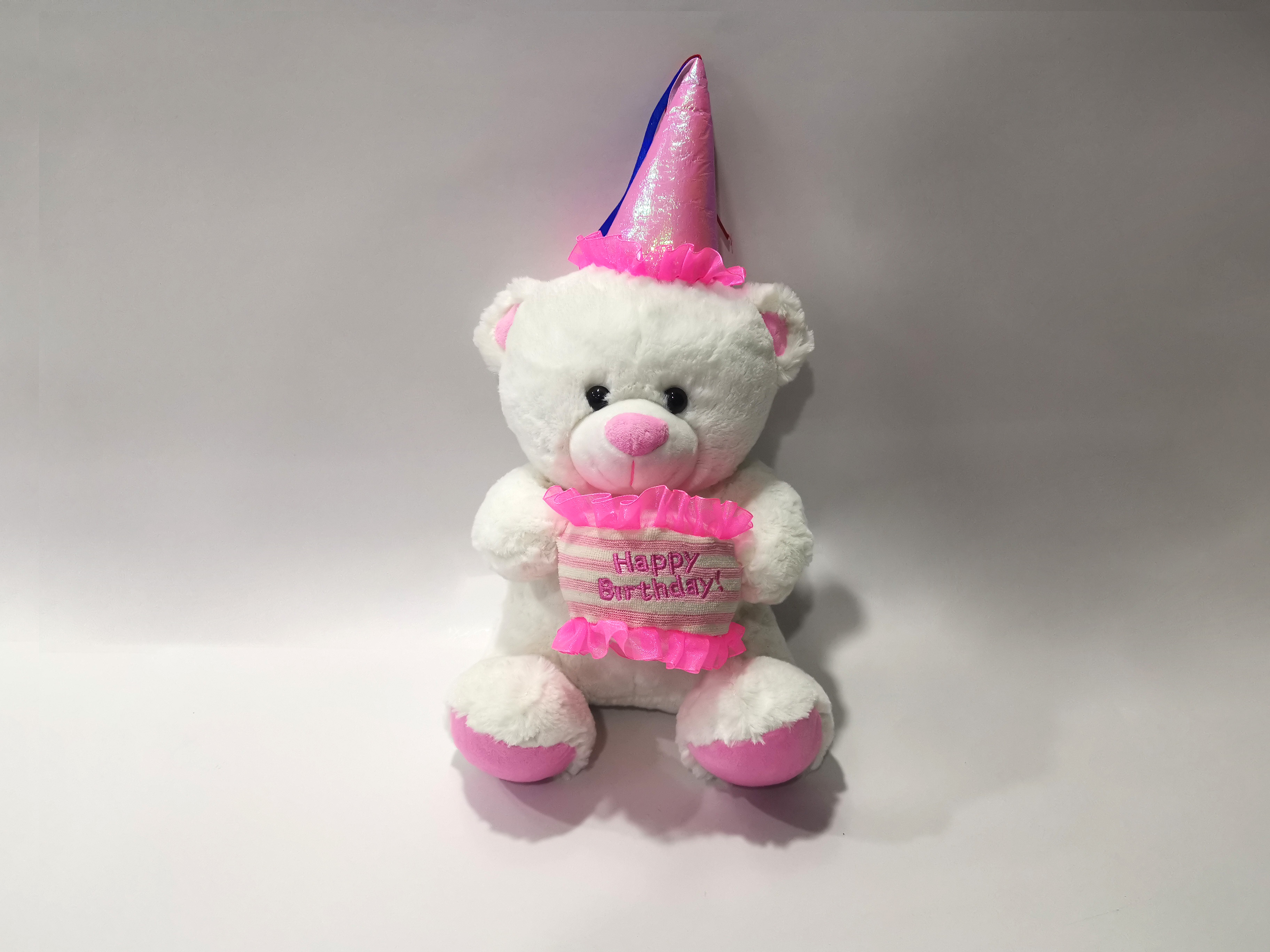 2019 Autumn New arrival : Lovely  Teddy Bear  Holding a Birthday Cake