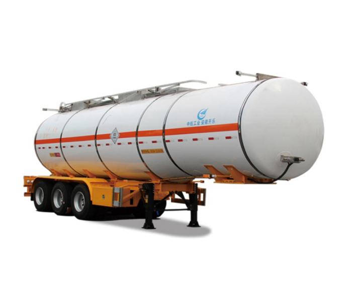 Flammable liquid tanker semi-trailer