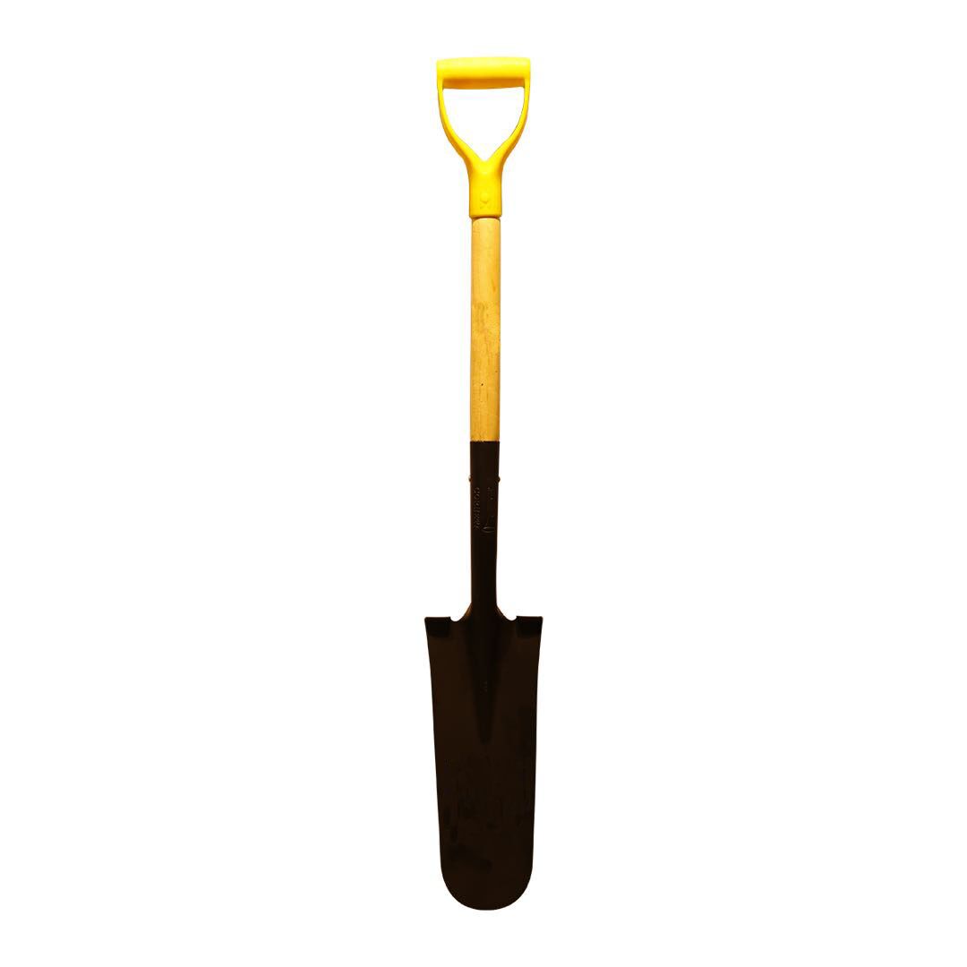 Short wood handle digging spade  COWY03