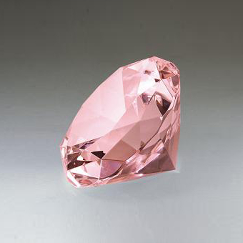 Pink Glass Diamond Wedding Gift