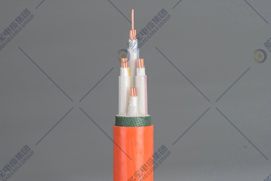 Flexible mineral insulated fire-proof cable