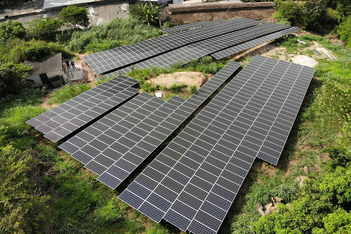 Proyecto de planta solar de 150KW en Brasil