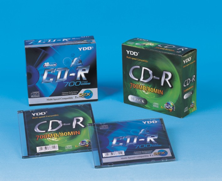 彩色5.2MMCD盒包装CD-R