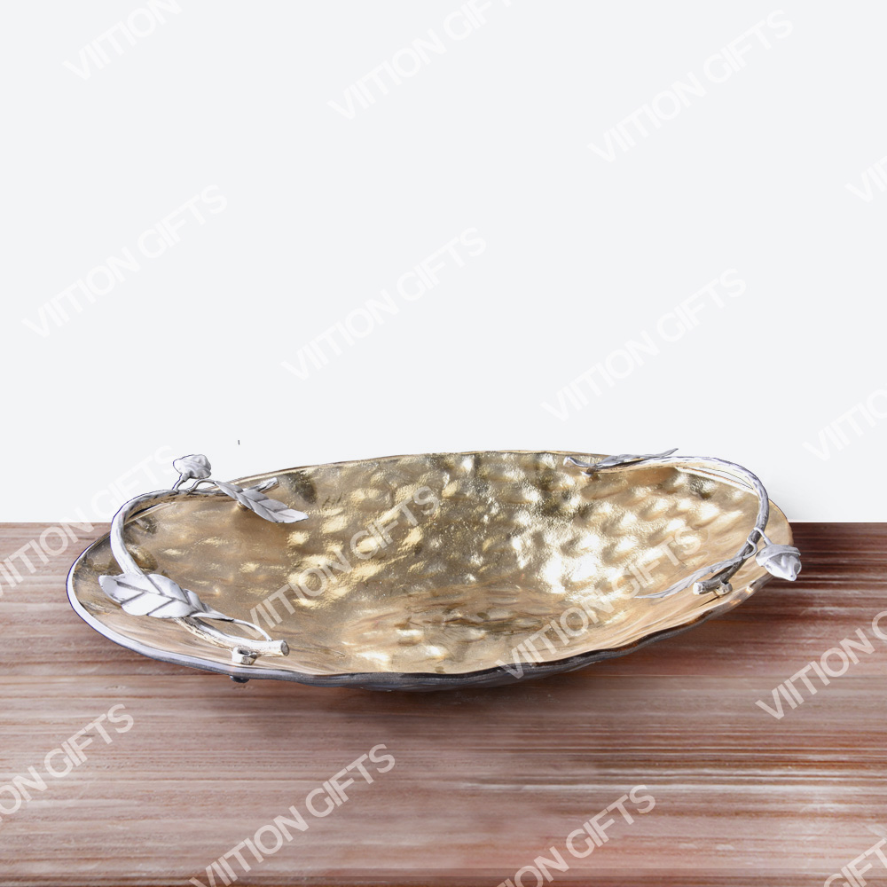 Electroplated Bowl with Metal Handle
