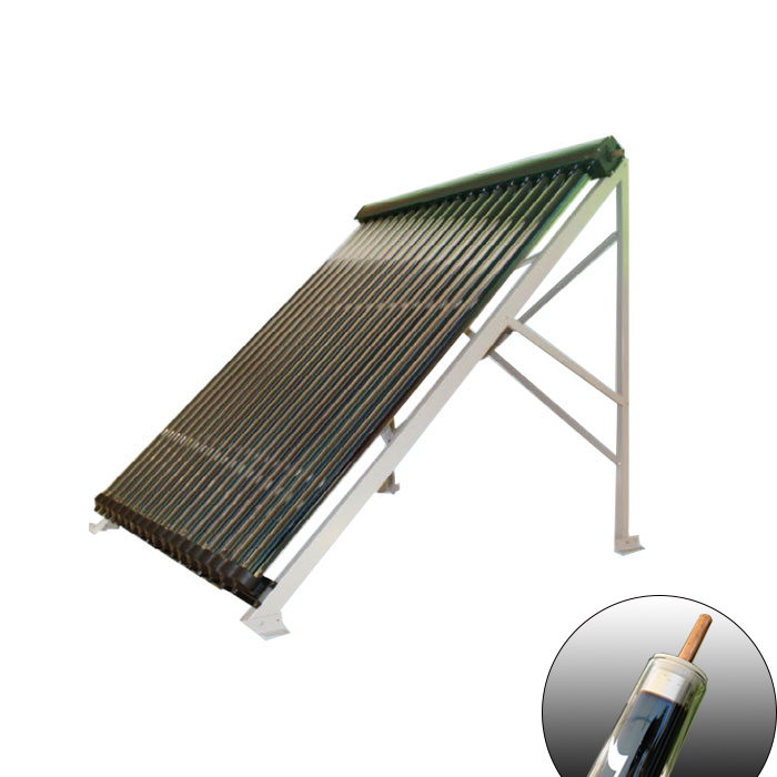 Heat pipe pressurized solar collector