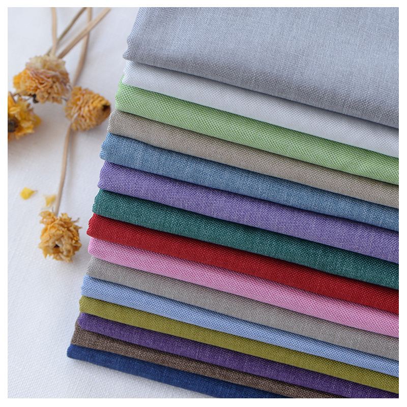 High Quality Thickened Linen Look Fabric for Home Textile 