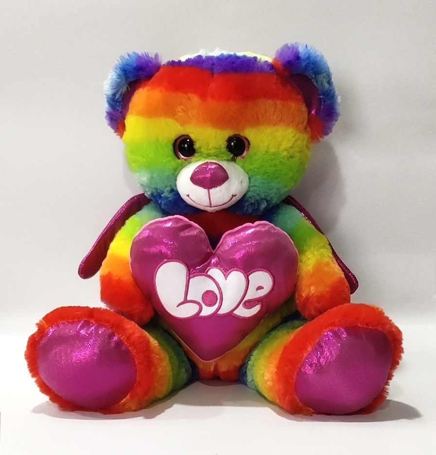 2019 Autumn New arrival : Lovely Colorful Teddy Bear with heart 