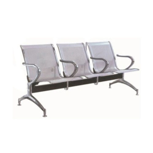 GL-077 不锈钢三人候诊椅