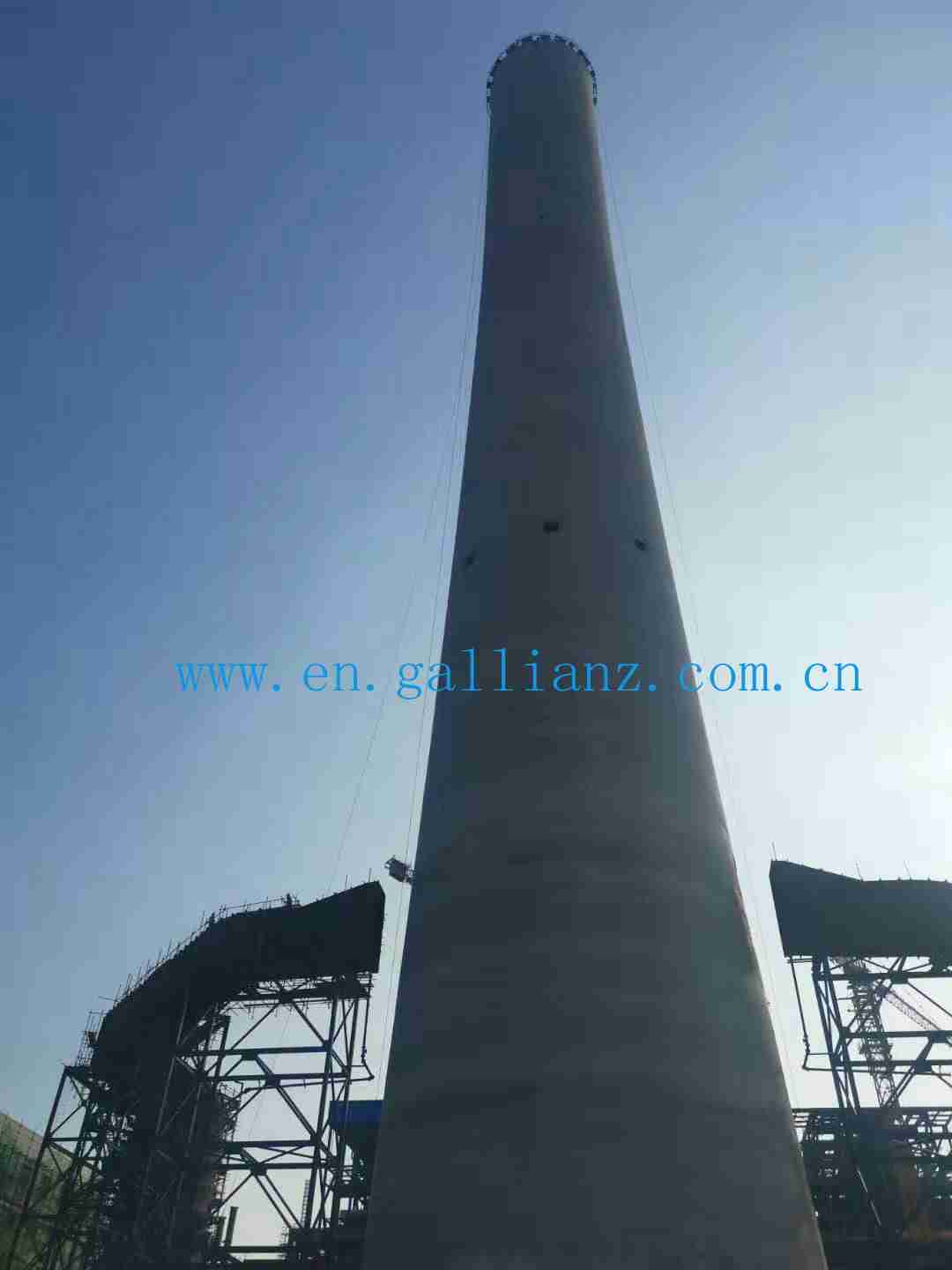 Clad Plate for Power Plant Chimney