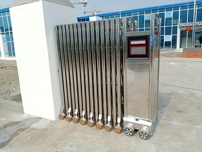 Installation of 6m electric telescopic door in Pengshan District