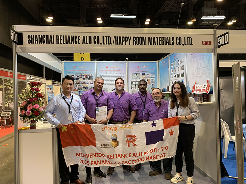 Congratulations to Shanghai Reliance Alu for successfully participating in the 2019 Panama International Building Materials Exhibition