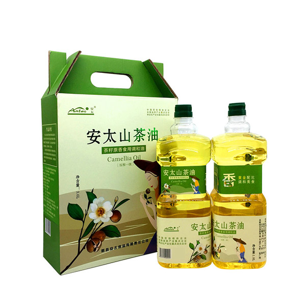 安太菜籽.茶籽调和油1.8L×2礼盒装