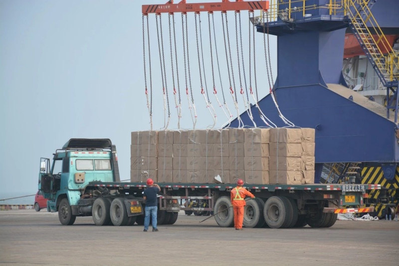 保税区码头整船外贸进口件杂货物已成常态化运行
