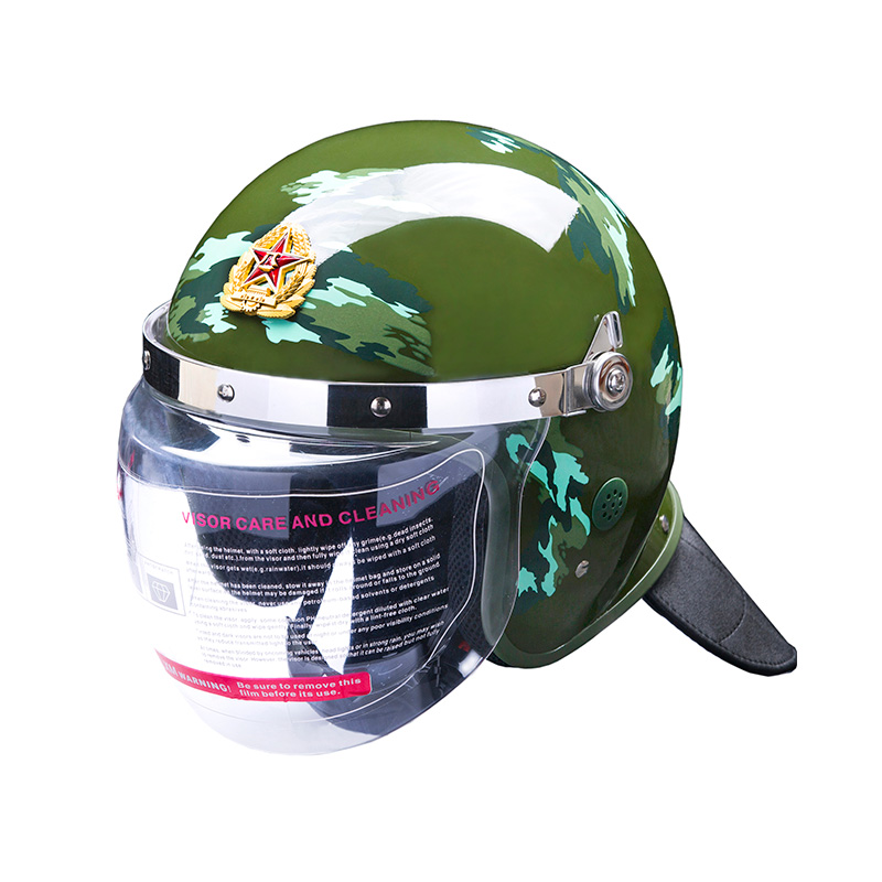 绿色迷彩防暴盔