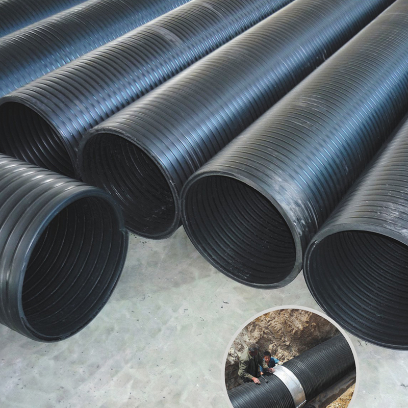 PE polyethylene winding structure wall pipe (hollow wall wound pipe)