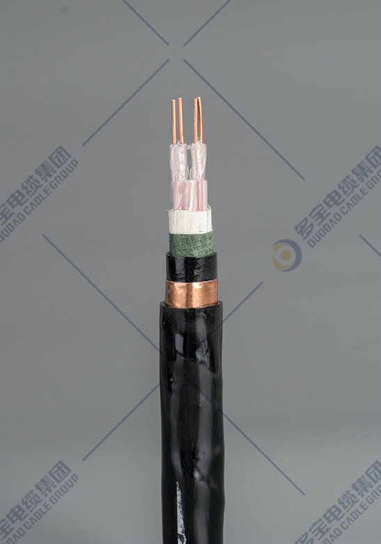 Copper-conductor polyethylene insulated copper tape collectively shielded PVC sheathed computer cable