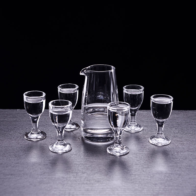  Wholesale minute wine pot without handle and shot Glass for Spirits series