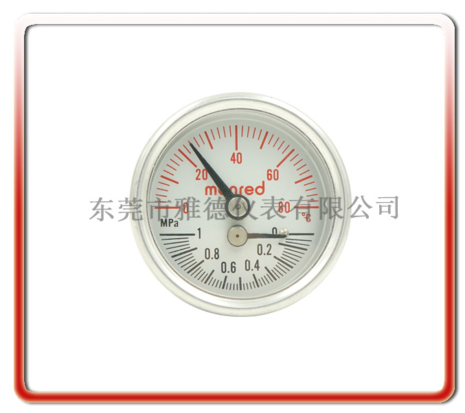 不锈钢防腐型温度压力表