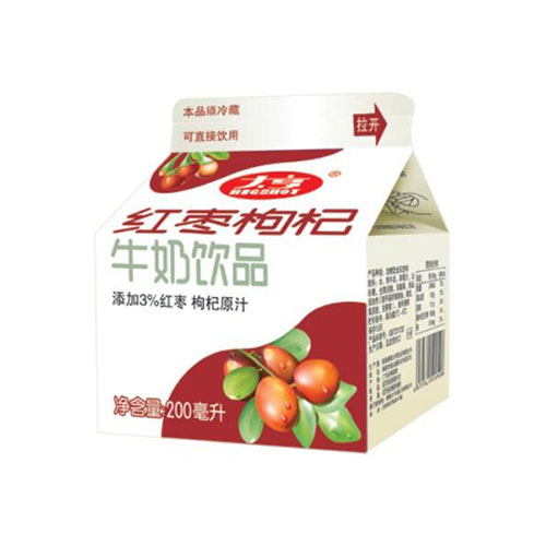 红枣枸杞牛奶饮品
