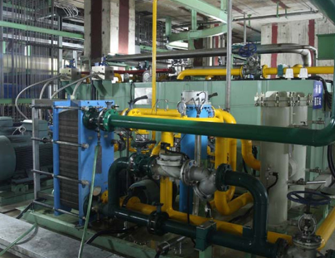 Supporting thin oil lubrication system for Shandong Fulun 800,000 t bar project