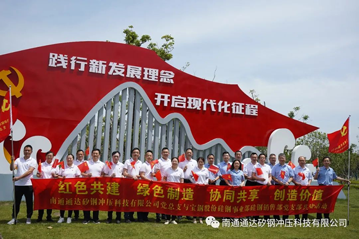 Tongda Silicon Steel and Baosteel Co., Ltd. Silicon Steel Sales Department organize party building and joint construction activities
