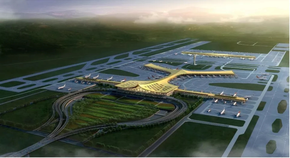 成都分公司中标昆明长水国际机场航站区改扩建工程S1卫星厅施工总承包精装修工程