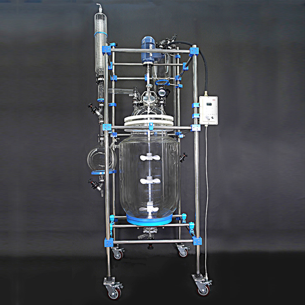 200L explosion proof jacketed glass reactor