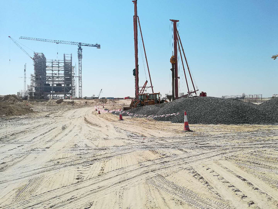 Dubai Hasyan Clean Coal-fired Power Station Ash Ground Treatment Dynamic Compaction Project