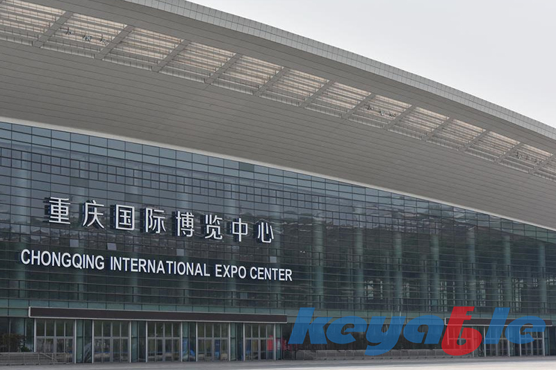 重庆国际博览中心——旋转式护栏门步行旋转门二维码展览旋转门