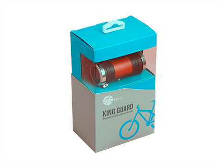 自行车铃铛白卡纸盒