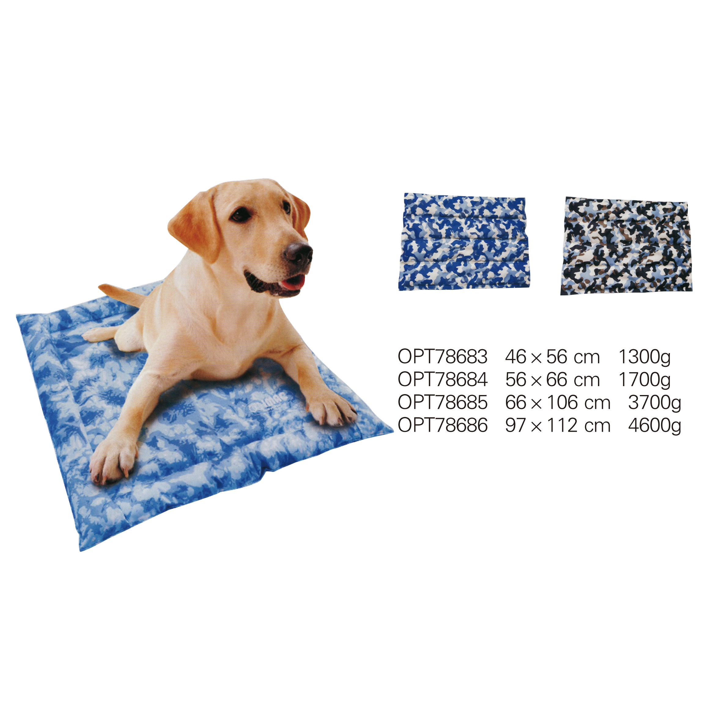 OPT78683-OPT78686 Cooling mats & beds