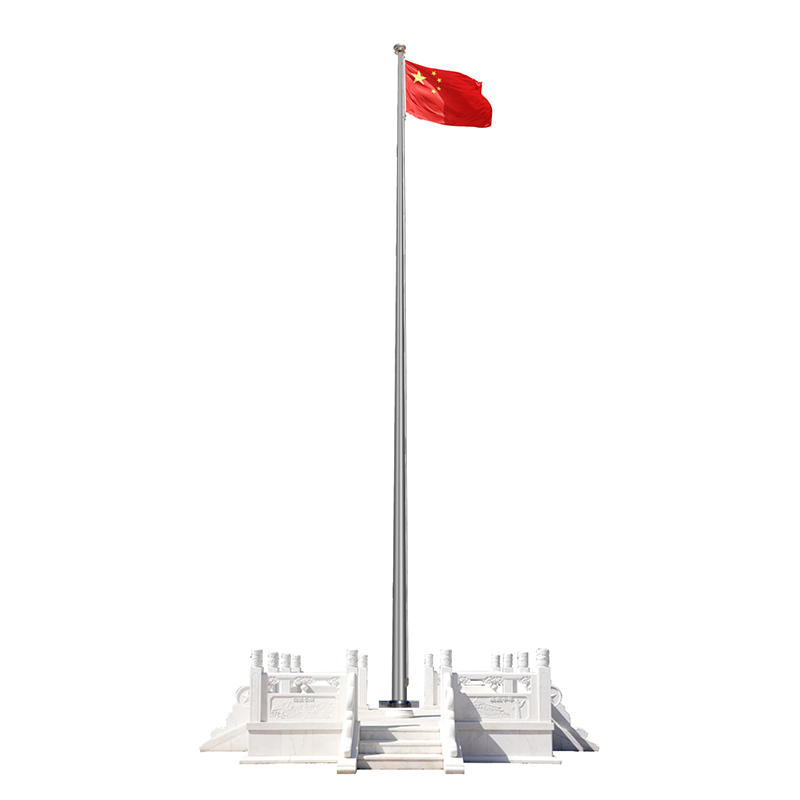Special automatic flagpole