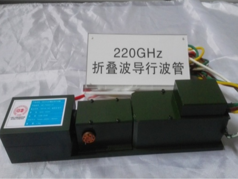 0.22THz Folded Waveguide Traveling Wave Tube Amplifier