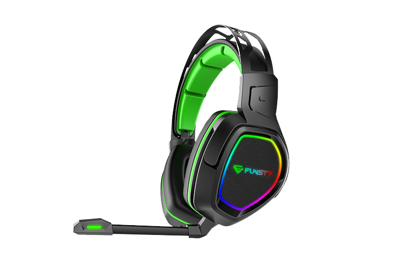 Latestly Wireless/Wired RGB Colorful Gaming Headset with Mic