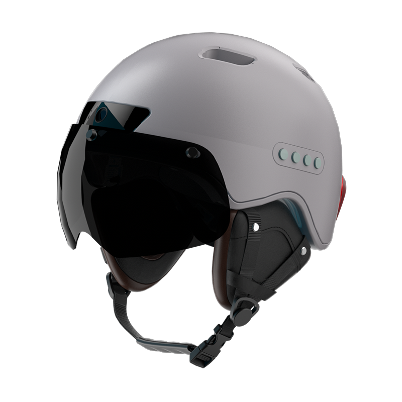 Smart Helmet Safety Riding Smart Helmet Built in Camera Microphone Speaker Motorbike Helmet with Led Warning Light Motorcycle Helmet
