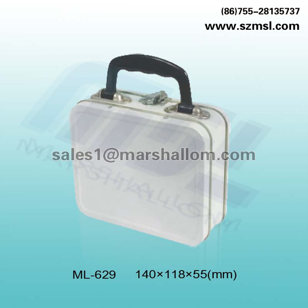 ML-629 Rectangular tin box with handle