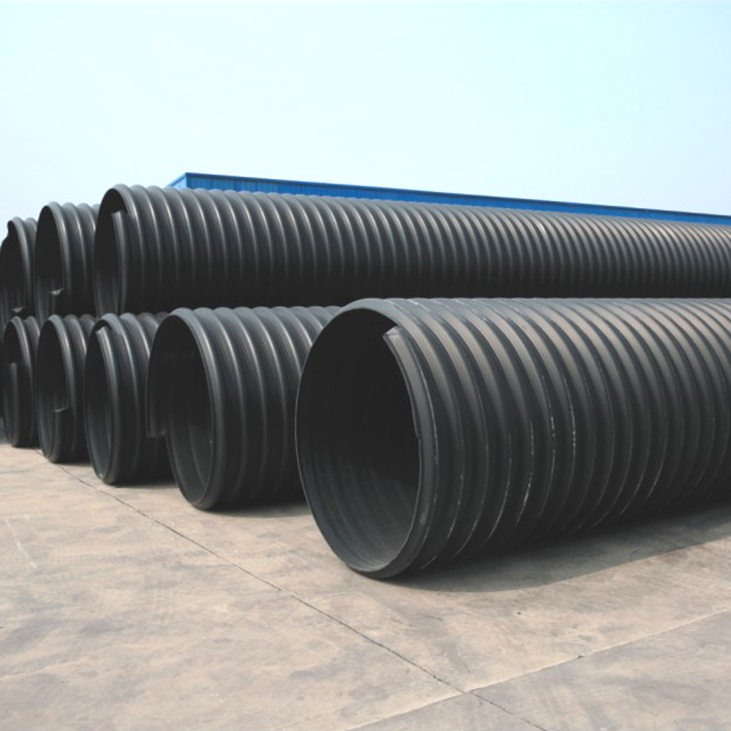PE polyethylene double wall corrugated pipe