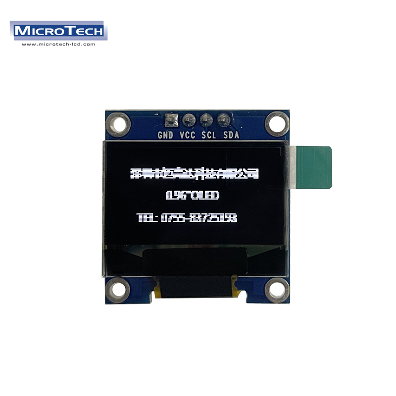 0.96 inch AMOLED 128*64 dots Square IIC interface Embedded Controller Board Monochrome oled screen
