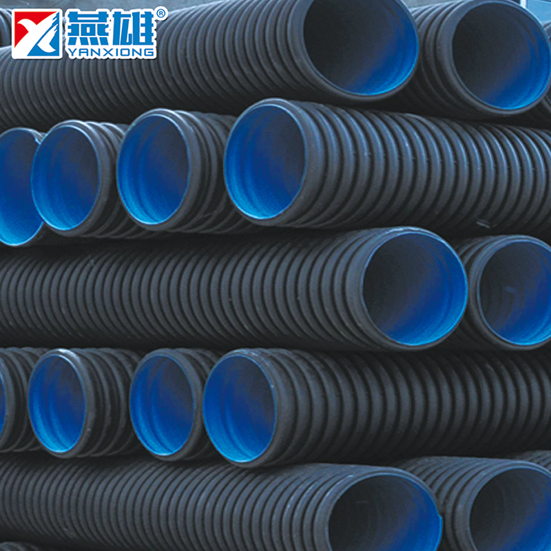 PE polyethylene double wall corrugated pipe