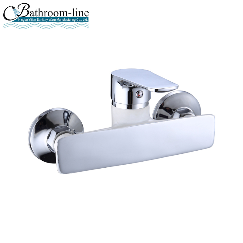 Single Handle chrome wall mounted bathtub shower mixer