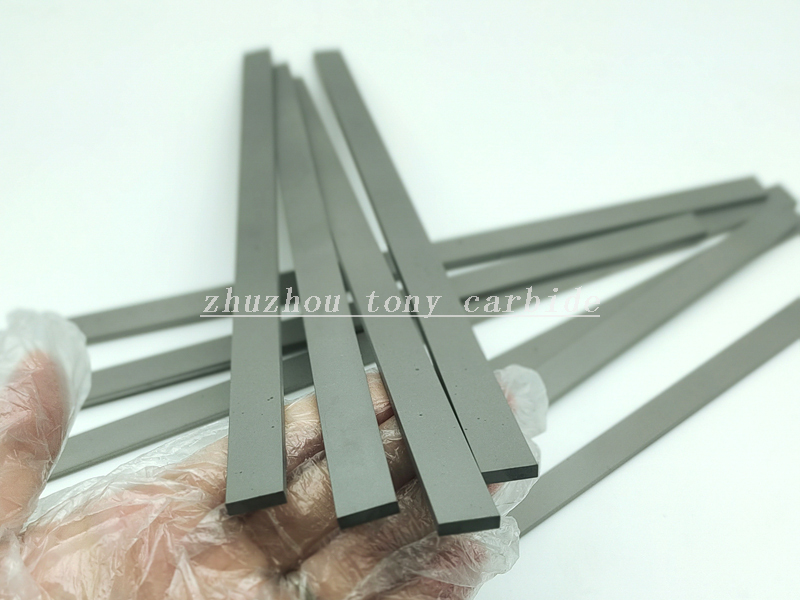 long length carbide flat bar strips