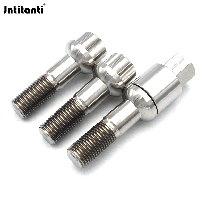 Jntitanti Gr.5 titanium Anti-theft wheel titanium bolt M14*1.5 for Benz
