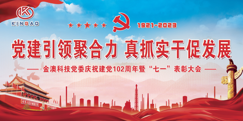 金澳科技党委召开庆祝中国共产党成立102周年暨“七一”表彰大会