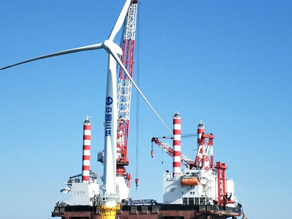 GW3.3MW tower of Jinfengzhuanghe Offshore Wind Power Project