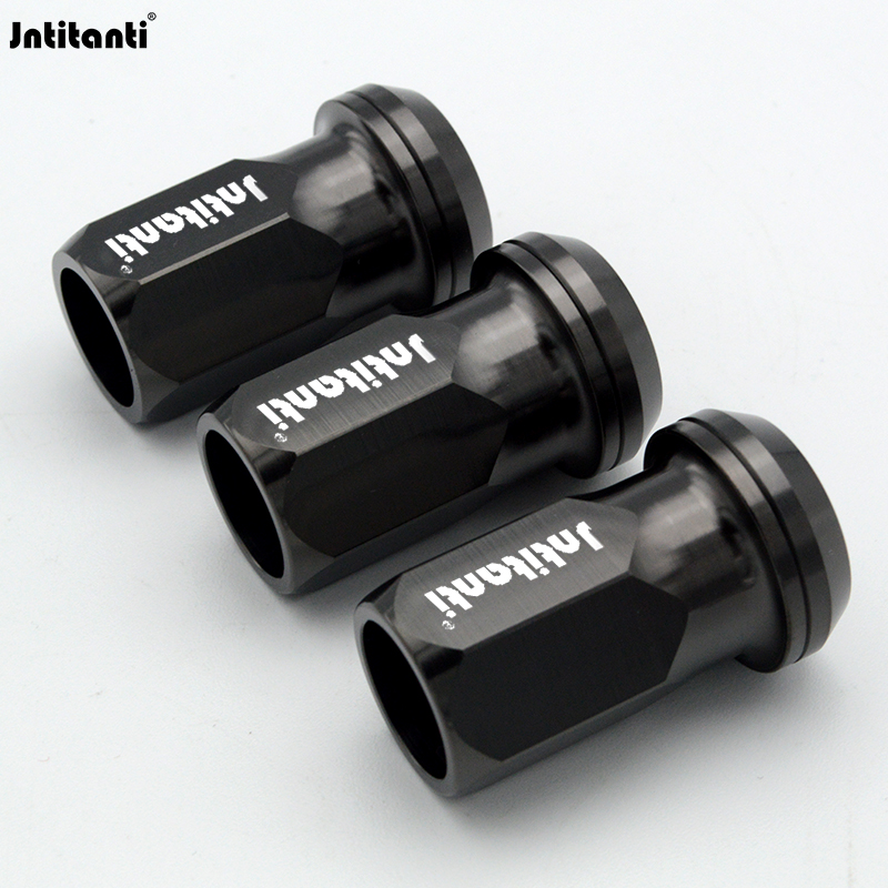 Jntitanti钛合金汽车轮毂螺帽螺母锥型结节开口螺母M14*1.5