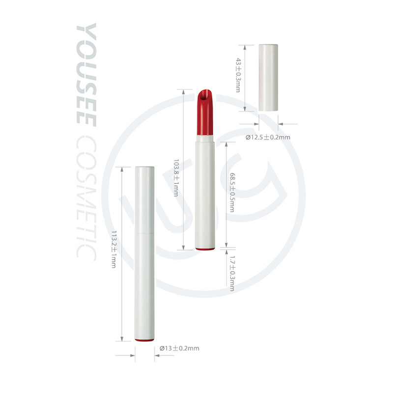 Oblique lipstick pen tube