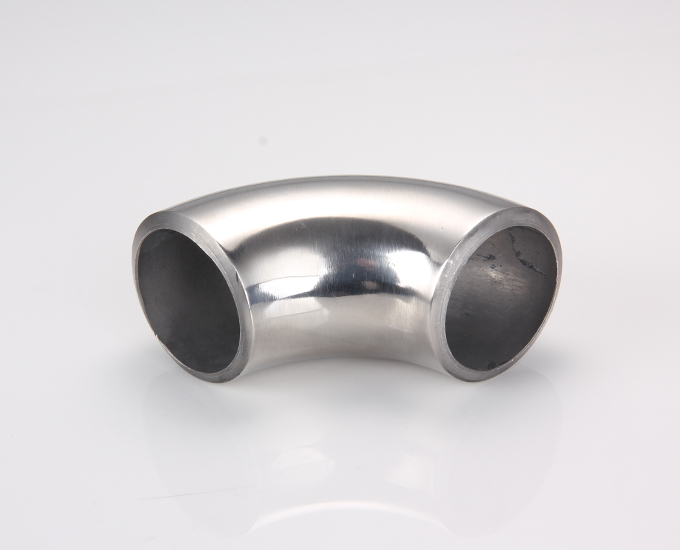 Polished mirror thickness elbow