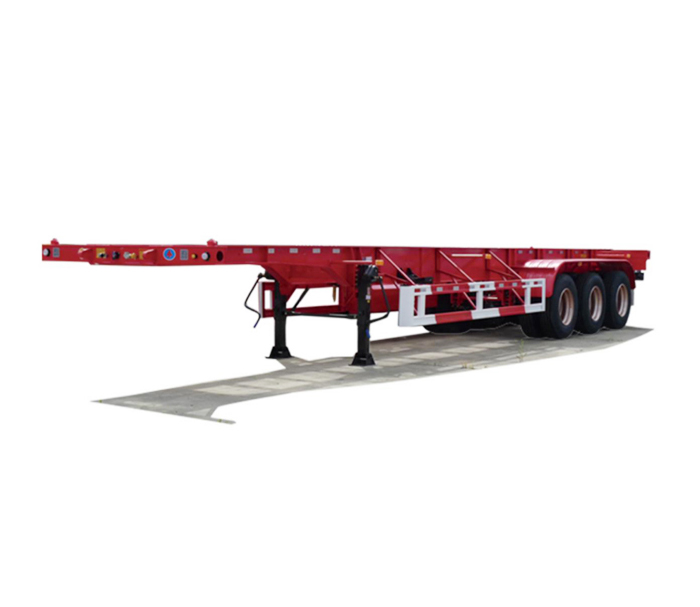 Container transporter semi-trailer